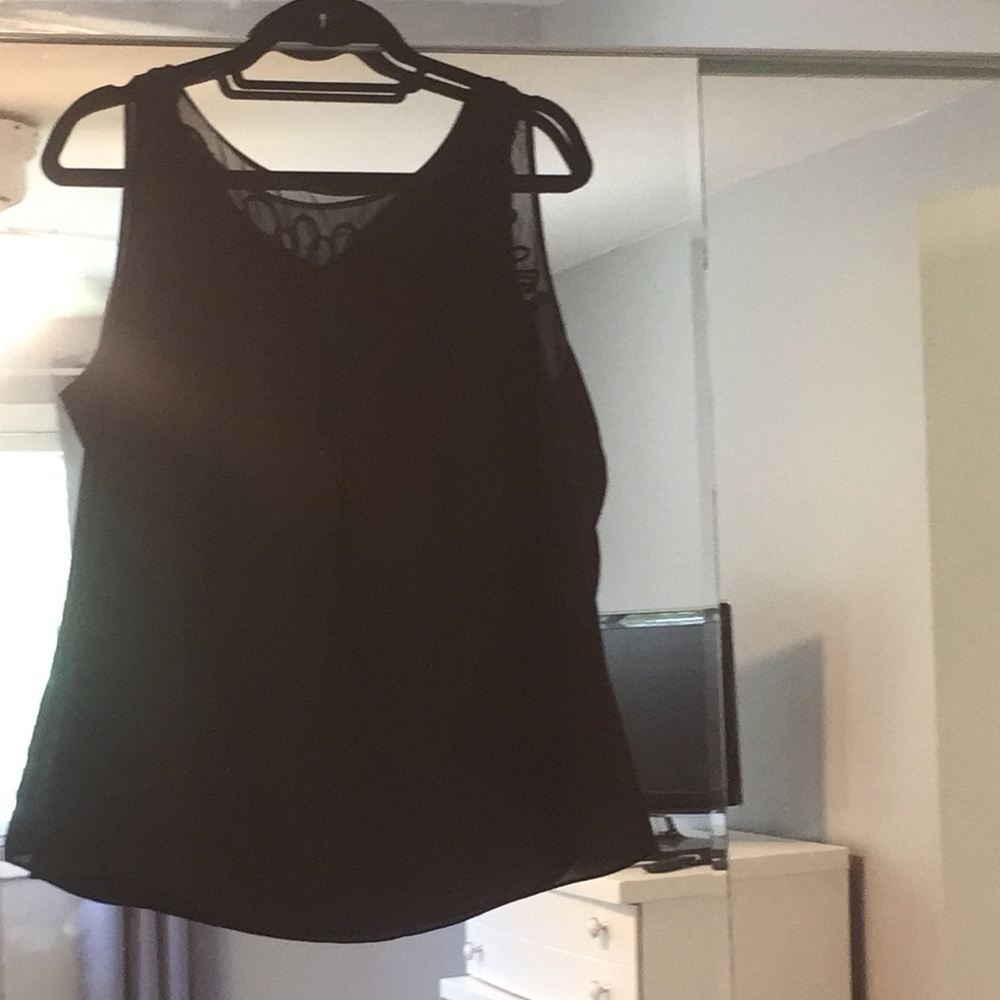 Black shear dress shirt